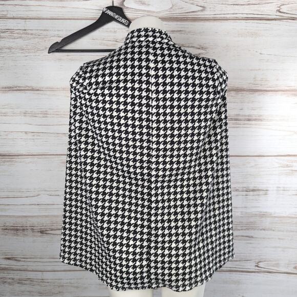 Shein Houndstooth Cape Sz Small - Picture 3 of 4